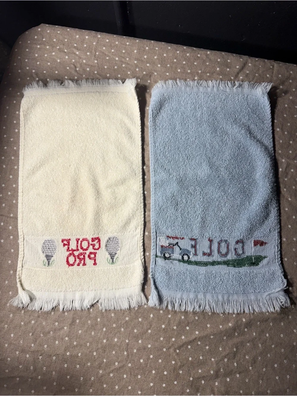 Needlepoint Golf Hand Towels